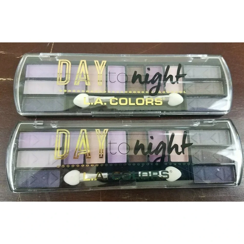 L.A. Colors Makeup Long‎ Lasting Day to Night Eyeshadow Palette CES424 Dusk 2 pk